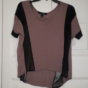 Forever21 sheer pannel tshirt